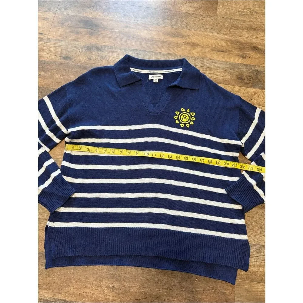 Life is good long sleeve sweater